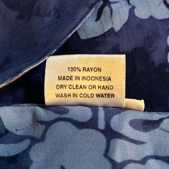 Touch of Hawaii Dress Womens Small Blue Floral Tropical Hibiscus Vacation Cruise - Picture 7 of 7